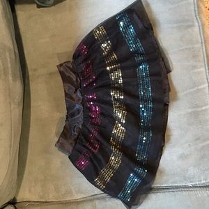 Justice sequined skort; size 6
